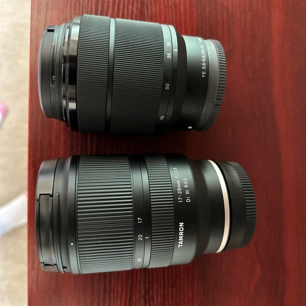 Sony and Tamron Camera Lenses
